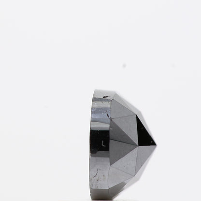 2.29 Ct Natural Black Cushion Single Cut Loose Diamond for Jewelery