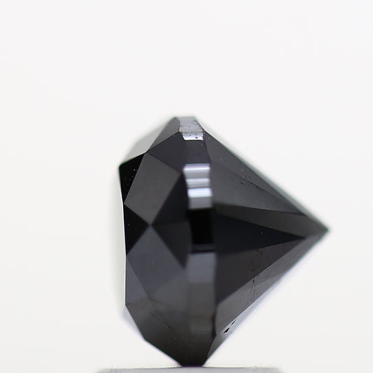Round Black Loose Diamond [7.77 MM] Natural Diamond For Engagement Ring 2.73 Carat