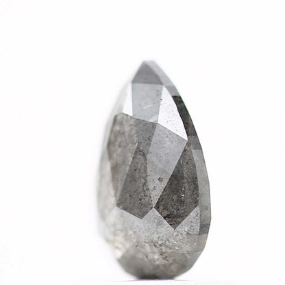 Salt and Pepper Diamond Fancy Gray Color 0.85 CT 7.63 x 4.97 x 2.59 MM Pear Cut Diamond! Natural Loose Diamond ! Christmas Gift for Her