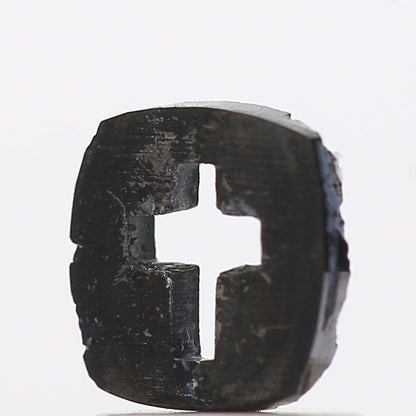 0.52 Ct Natural Black Cross Loose Diamond for Jewelery