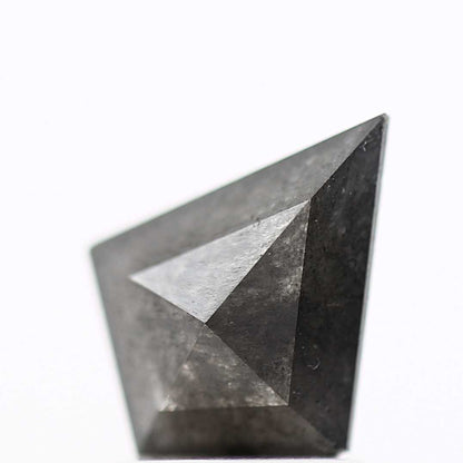 salt and pepper diamond ! 0.99 Ct 9.40 x 7.40 x 2.85 MM natural gray shield loose diamond for engagement ring for her
