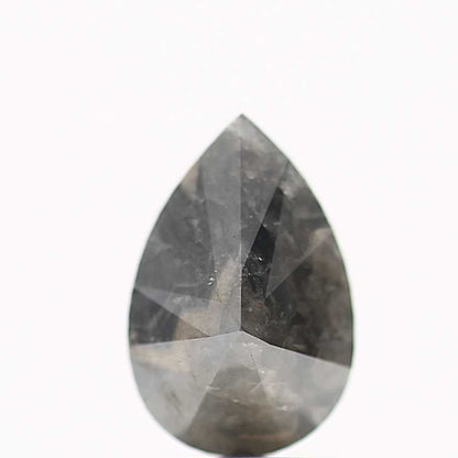 Salt and Pepper Diamond Fancy Gray Color 1.69 CT 9.80 x 6.50 x 3.92 MM Pear Cut Diamond! Natural Loose Diamond ! Christmas Gift for Her
