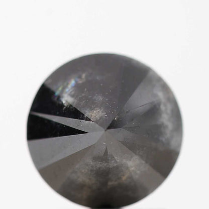 2.02 Carat Fancy Black Round Shape Brilliant Cut Natural Loose Diamond
