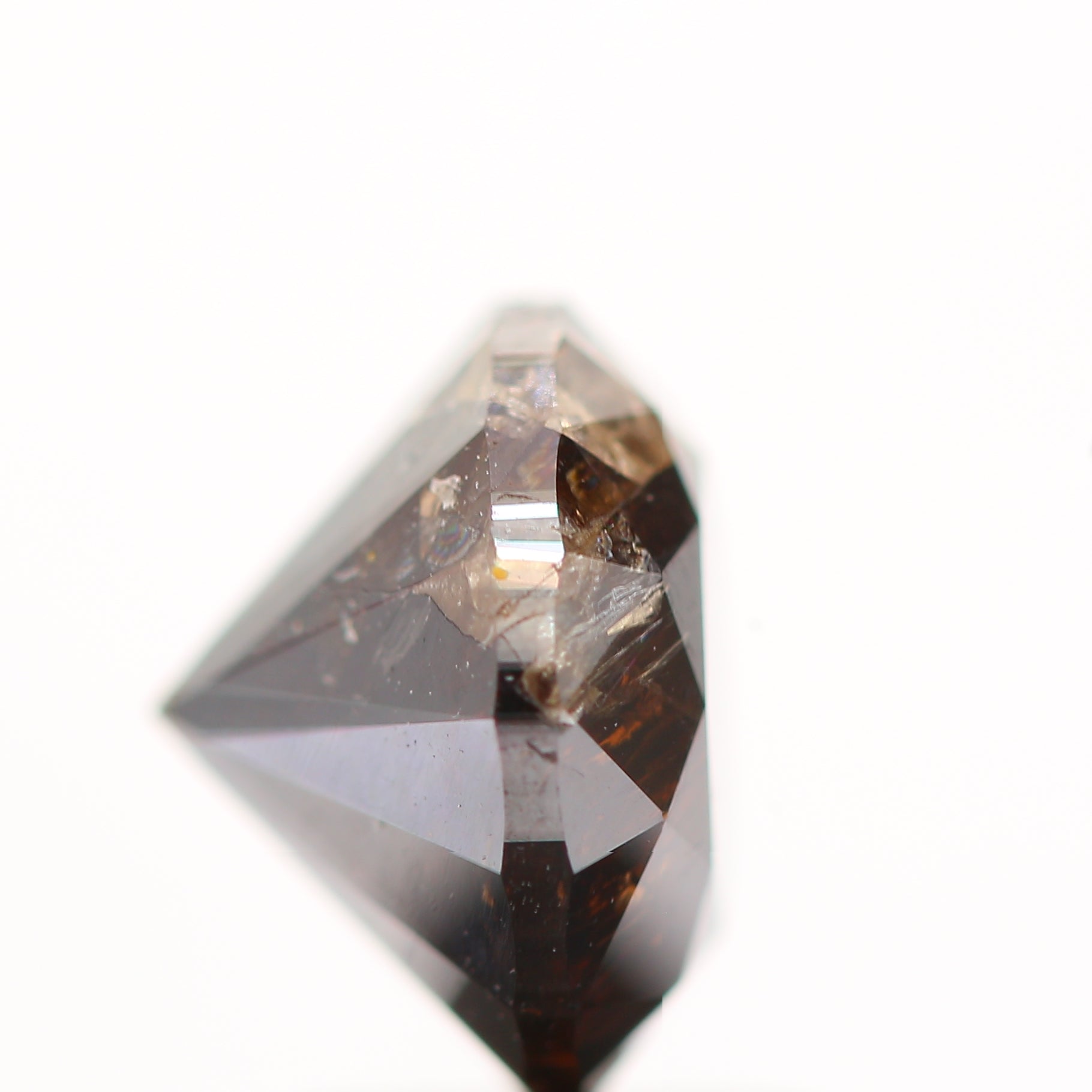 2.48 Carat Fancy Dark Brown Round Cut Natural Loose Diamond