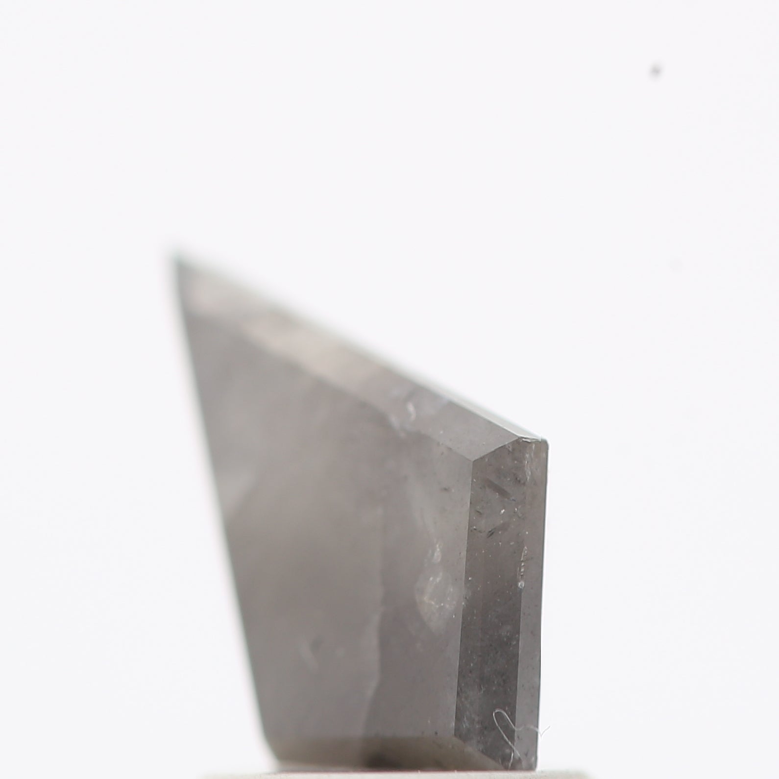 salt and pepper diamond ! 1.19 Ct 10.20 x 6.68 x 3.60 MM natural gray shield loose diamond for engagement ring for her