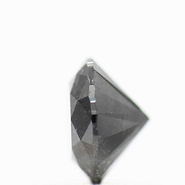 0.70 Carat Fancy Black Round Cut Natural Loose Diamond