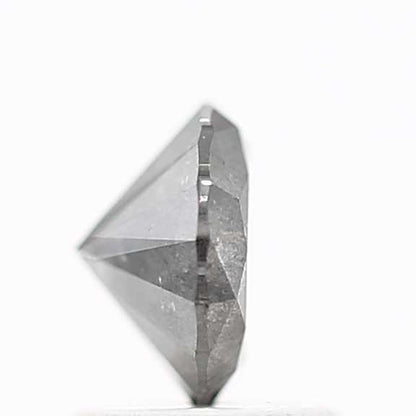 1.07 Carat Salt and Pepper Round Brilliant Cut Natural Loose Diamond