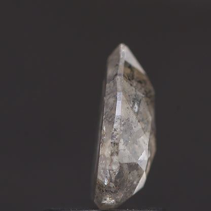 Salt and Pepper Diamond Fancy Gray Color 0.85 CT 7.40 x 5.60 x 2.51 MM Pear Cut Diamond! Natural Loose Diamond ! Christmas Gift for Her