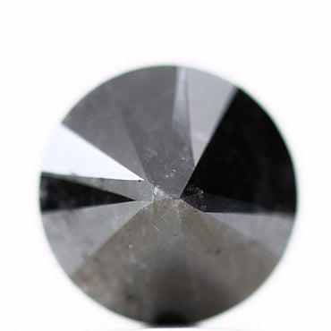 2.60 Carat Fancy Black Round Shape Brilliant Cut Natural Loose Diamond