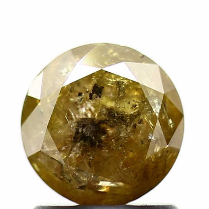 1.13 Carat Fancy Yellow Round Shape Brilliant Cut Natural Loose Diamond