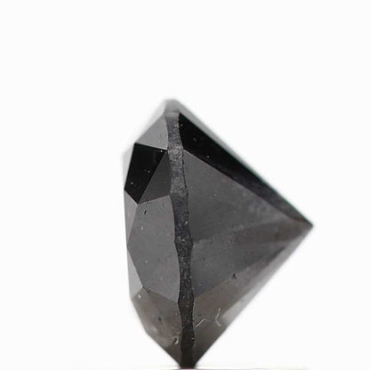 1.08 Carat Fancy Black Round Shape Brilliant Cut Natural Loose Diamond