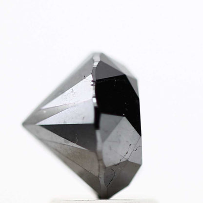 2.57 Carat Fancy Black Round Shape Brilliant Cut Natural Loose Diamond