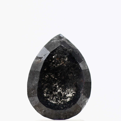 Salt and Pepper Diamond Fancy Gray Color 2.74 CT 10.08 x 7.45 x 4.30 MM Pear Cut Diamond! Natural Loose Diamond ! Christmas Gift for Her