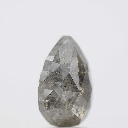 Salt and Pepper Diamond Fancy Gray Color 2.90 CT 10.70 x 6.88 MM Pear Cut Diamond! Natural Loose Diamond ! Christmas Gift for Her