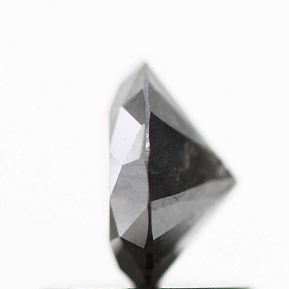 0.81 Carat Salt and Pepper Gray Fancy Round Brilliant Cut Natural Loose Diamond