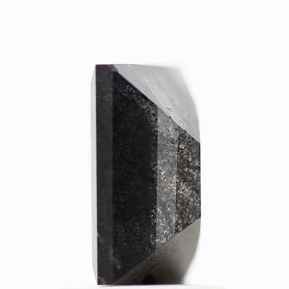 salt and pepper diamond ! 1.45 Ct 7.39 x 5.36 x 3.60 mm natural gray baguette loose diamond for engagement ring for her