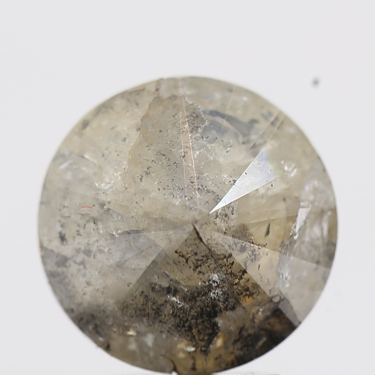 2.86 Carat Salt and Pepper Gray Round Brilliant Cut Natural Loose Diamond