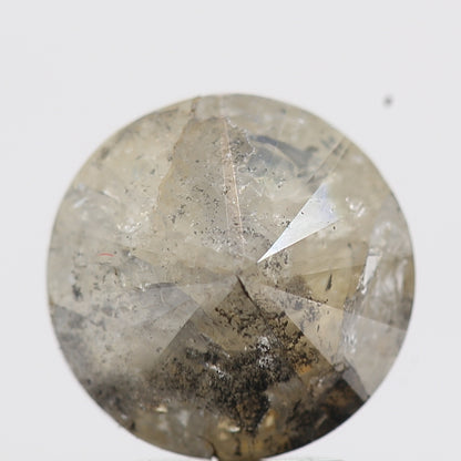 2.86 Carat Salt and Pepper Gray Round Brilliant Cut Natural Loose Diamond
