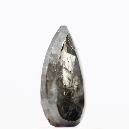 Salt and Pepper Diamond Fancy Gray Color 0.70 CT 7.77 x 4.31 x 2.32 MM Pear Cut Diamond! Natural Loose Diamond ! Christmas Gift for Her
