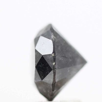Salt And Pepper Diamond Fancy Gray Color 1.70 CT 7.22 x 5.07 MM Round Brilliant Cut Diamond ! Natural Loose Diamond ! Christmas Gift for Her