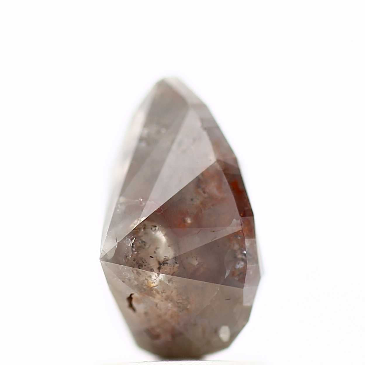 Salt and Pepper Diamond Fancy Brown Color 2.31 CT 9.42 x 6.51 x 5.48 MM Pear Cut Diamond! Natural Loose Diamond ! Christmas Gift for Her