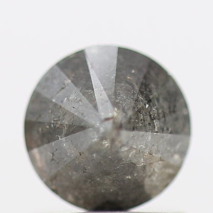 1 Carat Salt and Pepper Diamond Gray Round Brilliant Cut Natural Loose Diamond