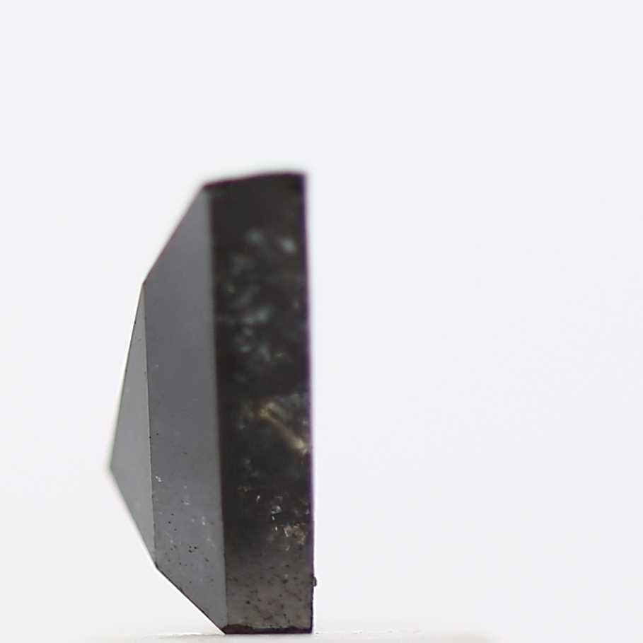 salt and pepper diamond ! 0.77 Ct 8.05 x 5.70 x 2.60 MM natural gray shield loose diamond for engagement ring for her