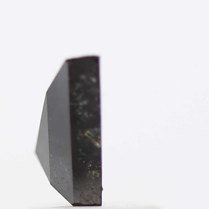 salt and pepper diamond ! 0.77 Ct 8.05 x 5.70 x 2.60 MM natural gray shield loose diamond for engagement ring for her