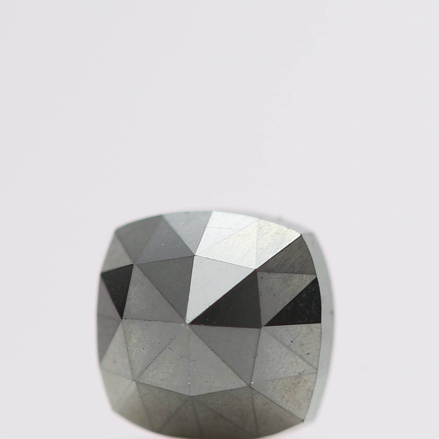 0.80 Ct Natural Black Cushion Single Cut Loose Diamond for Jewelery