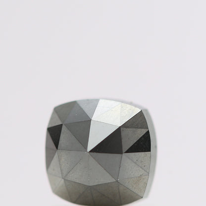 0.80 Ct Natural Black Cushion Single Cut Loose Diamond for Jewelery