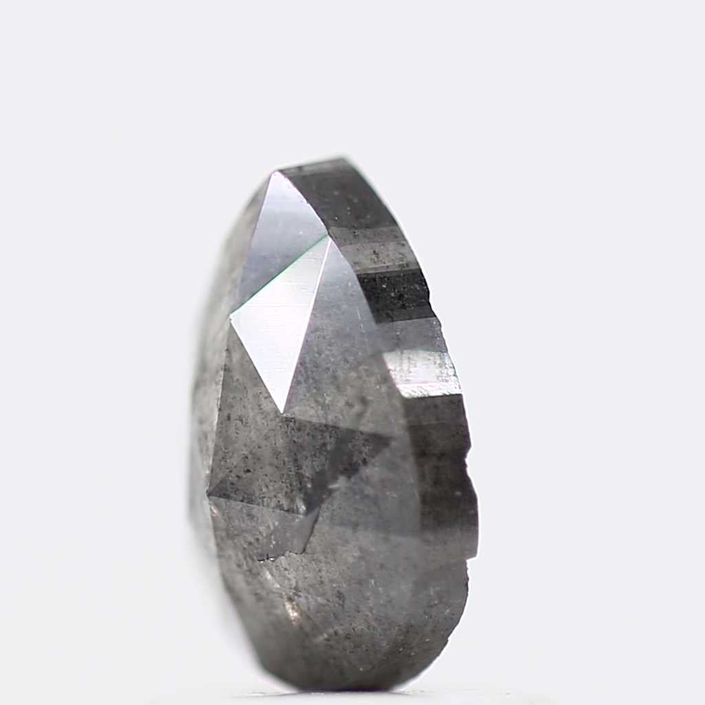 Salt and Pepper Diamond Fancy Gray Color 0.76 CT 5.09 x 7.30 x 2.50 MM Pear Cut Diamond! Natural Loose Diamond ! Christmas Gift for Her