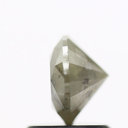 0.97 Carat Gray Rustic Round Brilliant Cut Natural Loose Diamond