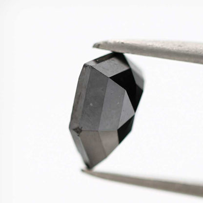 1.07 Ct Natural Black Shield Cut Loose Diamond for Jewelery