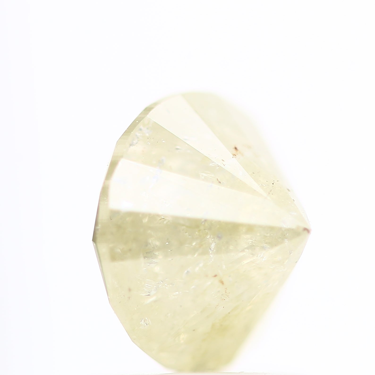 1.62 Carat Salt and Pepper Yellow Round Brilliant Cut Natural Loose Diamond