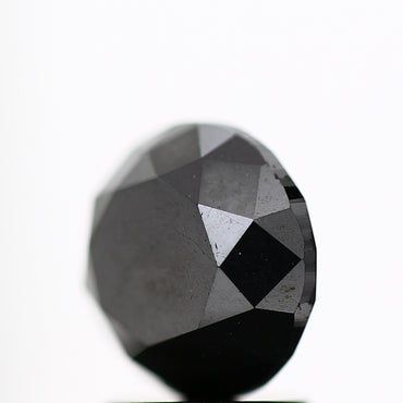 2.42 Carat Fancy Black Round Shape Brilliant Cut Natural Loose Diamond