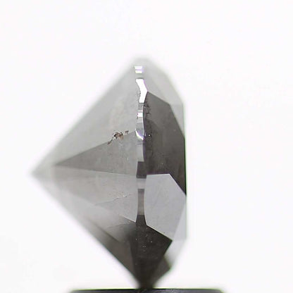 2.57 Carat Salt and Pepper Round Brilliant Cut Natural Loose Diamond