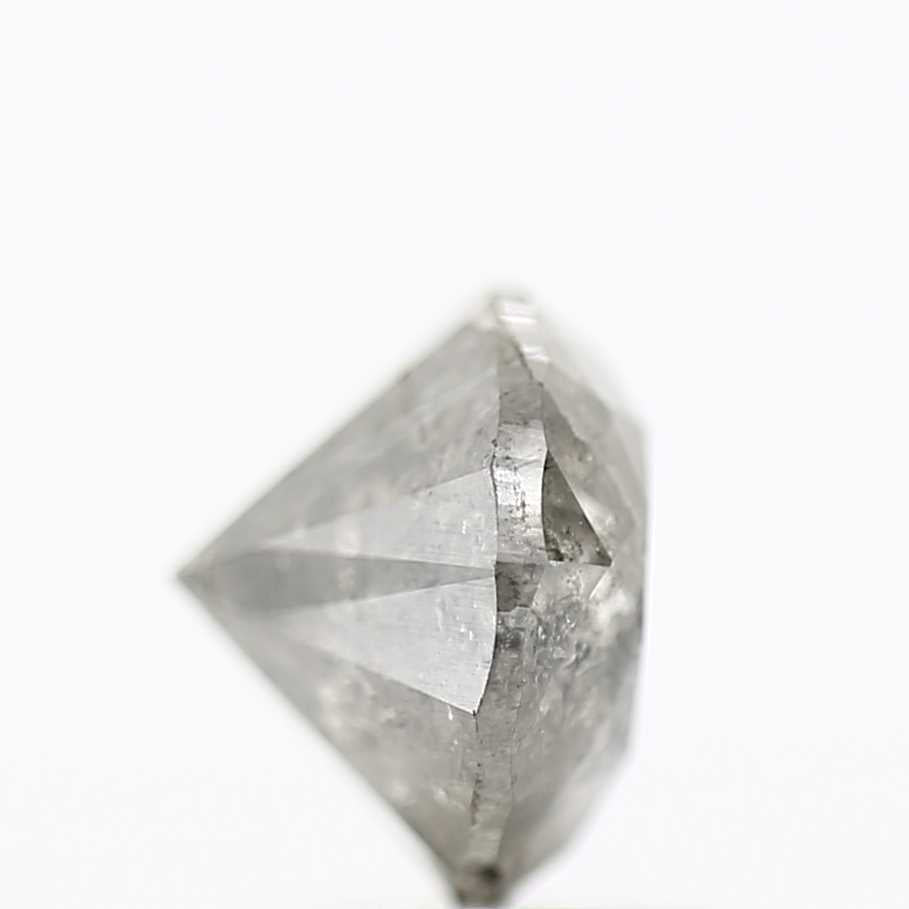1.80 Carat Salt and Pepper Diamond Gray Round Brilliant Cut Natural Loose Diamond