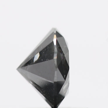 1.01 Carat Salt and Pepper Gray Round Brilliant Cut Natural Loose Diamond