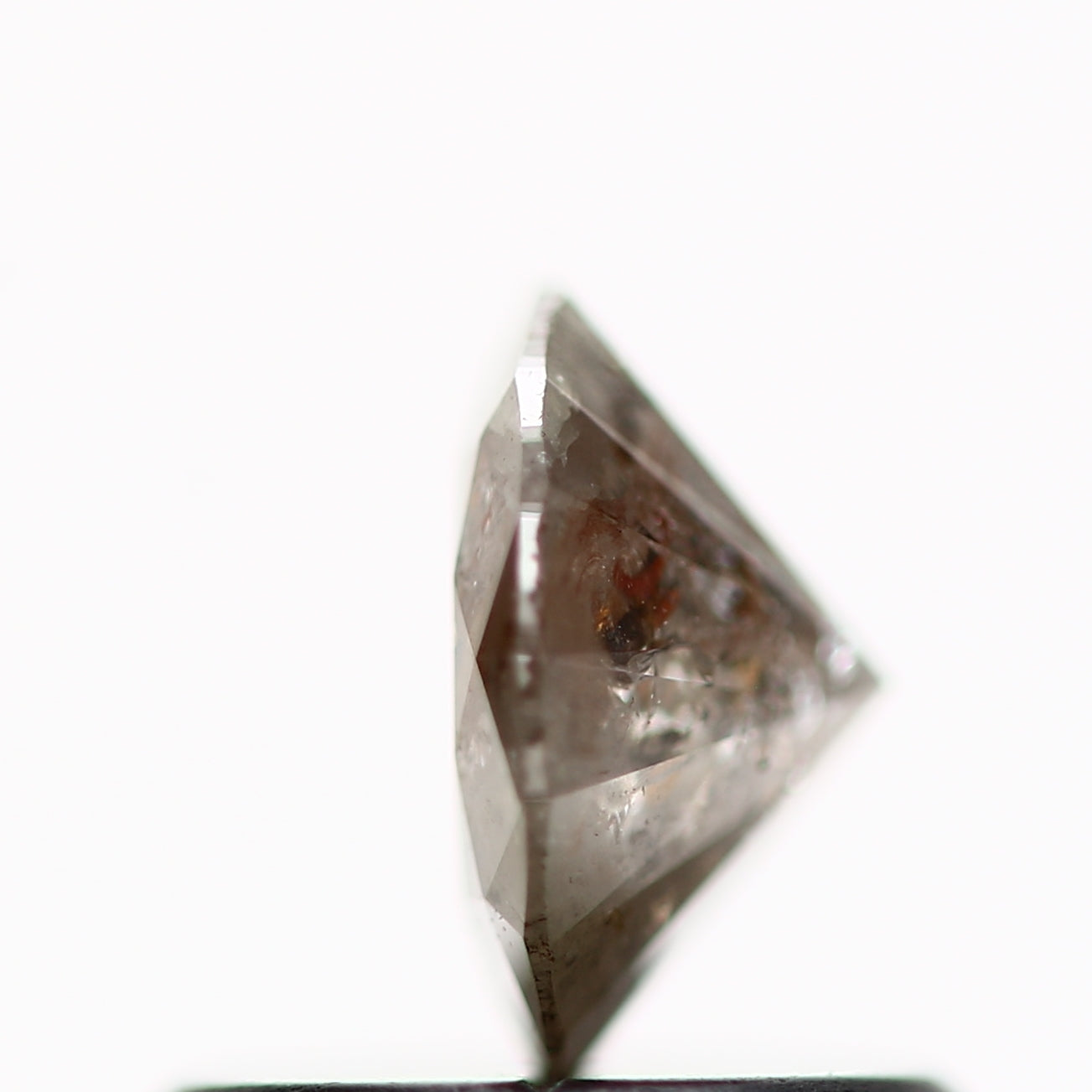 0.56 Carat Gray Brown Round Shape Brilliant Cut Natural Loose Diamond