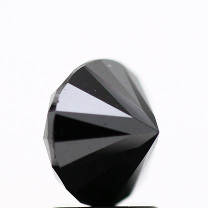 2.28 Carat Fancy Black Round Shape Brilliant Cut Natural Loose Diamond