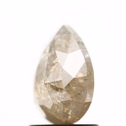 Salt and Pepper Diamond Fancy Brown Color 1.28 CT 7.78 x 5.85 x 3.19 MM Pear Cut Diamond! Natural Loose Diamond ! Christmas Gift for Her