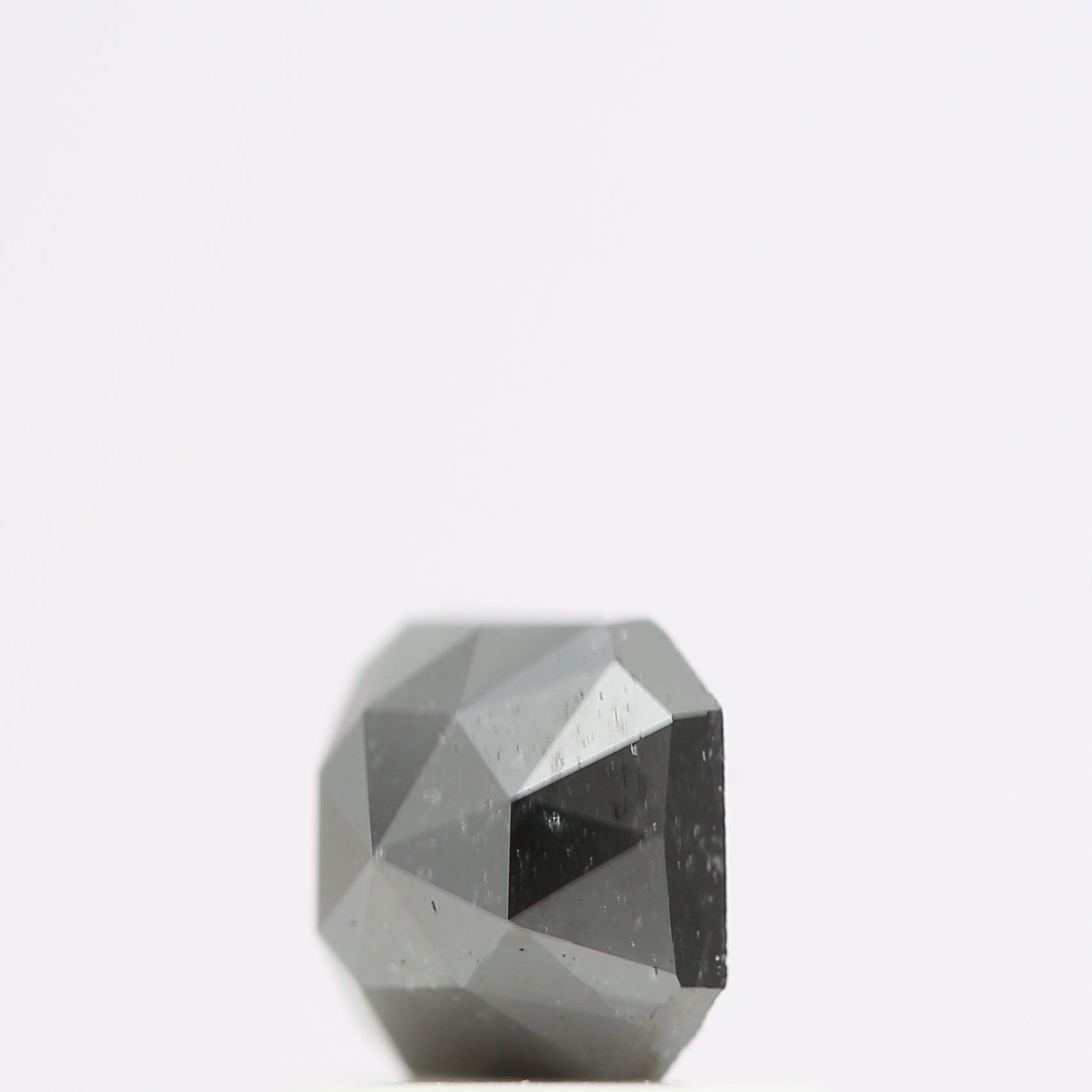 0.59 Ct Natural Black Cushion Single Cut Loose Diamond for Jewelery