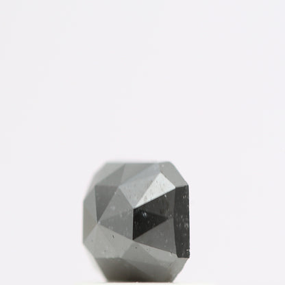 0.59 Ct Natural Black Cushion Single Cut Loose Diamond for Jewelery