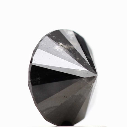 1.16 Carat Fancy Black Round Shape Brilliant Cut Natural Loose Diamond