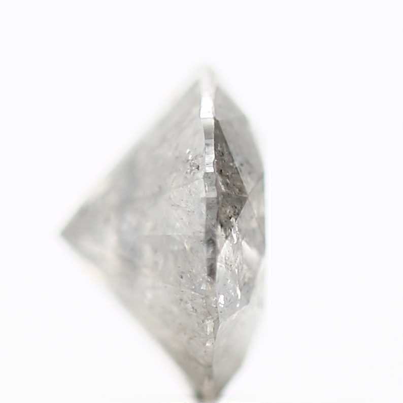 0.96 Carat Fancy Gray Salt and Pepper Round Brilliant Cut Natural Loose Diamond