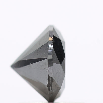 1.20 Carat Fancy Black Round Shape Brilliant Cut Natural Loose Diamond
