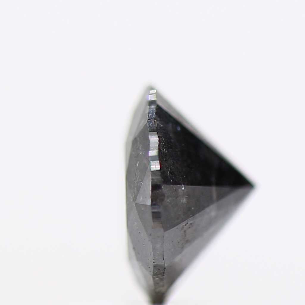 1.21 Carat Fancy Black Round Brilliant Cut Natural Loose Diamond