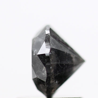 1.16 Carat Salt and Pepper Diamond Black Round Brilliant Cut Natural Loose Diamond