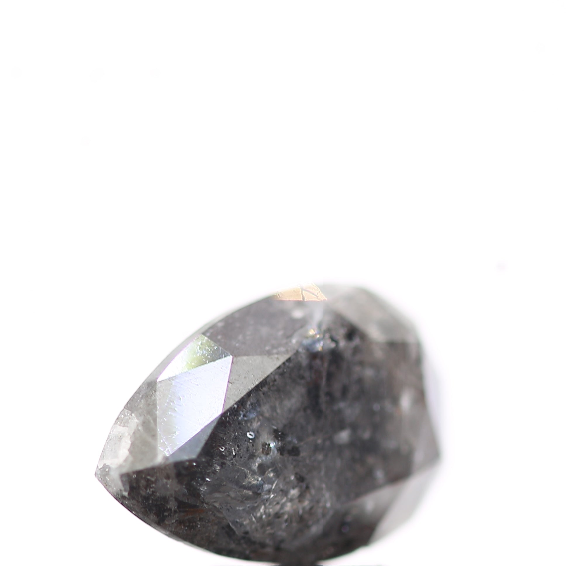 Salt and Pepper Diamond Fancy Gray Color 3.88 CT 12.50 x 8.30 x 5.30 MM Pear Cut Diamond! Natural Loose Diamond ! Christmas Gift for Her