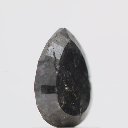 Salt and Pepper Diamond Fancy Gray Color 1.20 CT 8.00 x 5.50 x 3.25 MM Pear Cut Diamond! Natural Loose Diamond ! Christmas Gift for Her